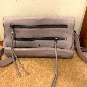 Treasure and Bond suede and leather purse